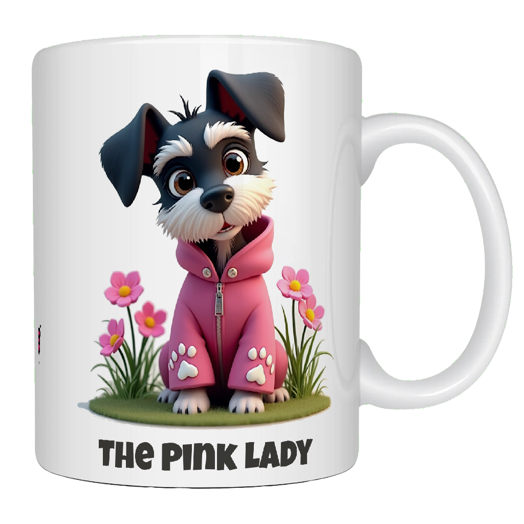Schnauzer, The Pink Lady III, Coffee Mug, Wollies Shelter