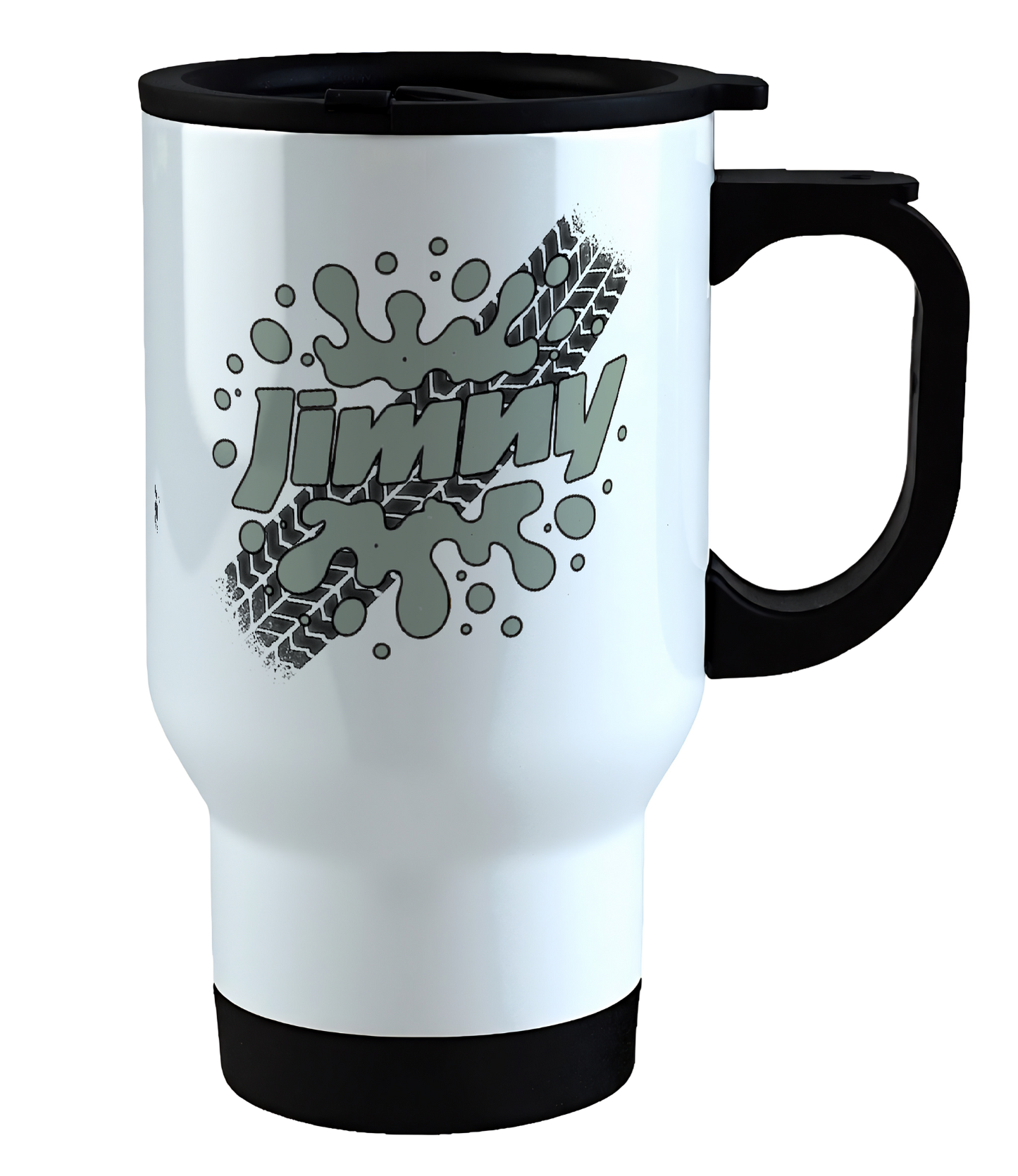 Offroad adventure, Grey Suzuki Jimny edition, coffee mug
