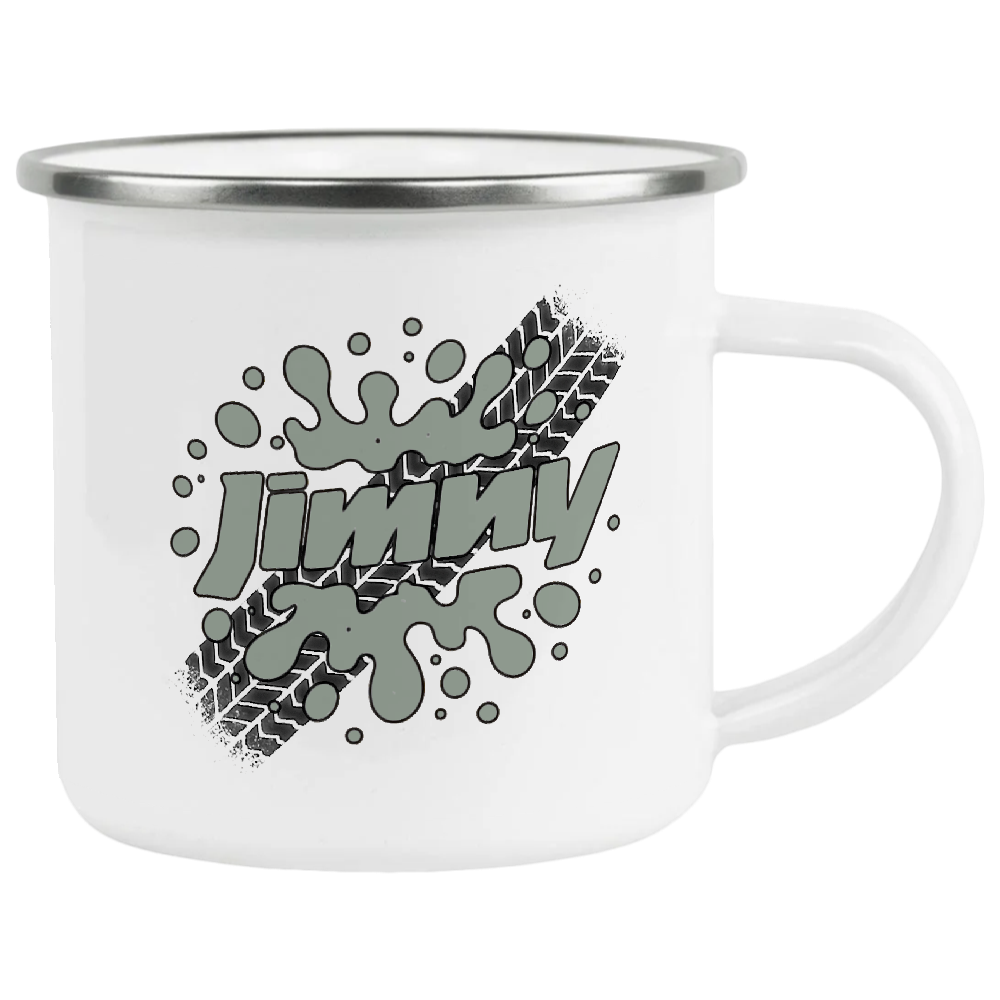 Offroad adventure, Grey Suzuki Jimny edition, coffee mug