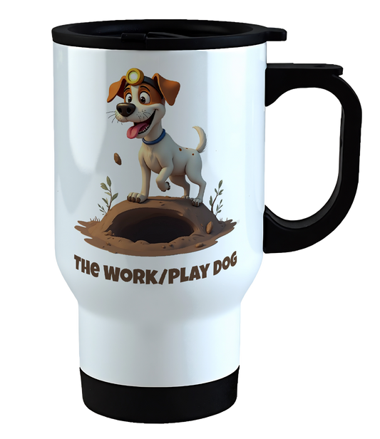 Jack Russel, The Work/Play Dog, Coffee Mug, Wollies Shelter